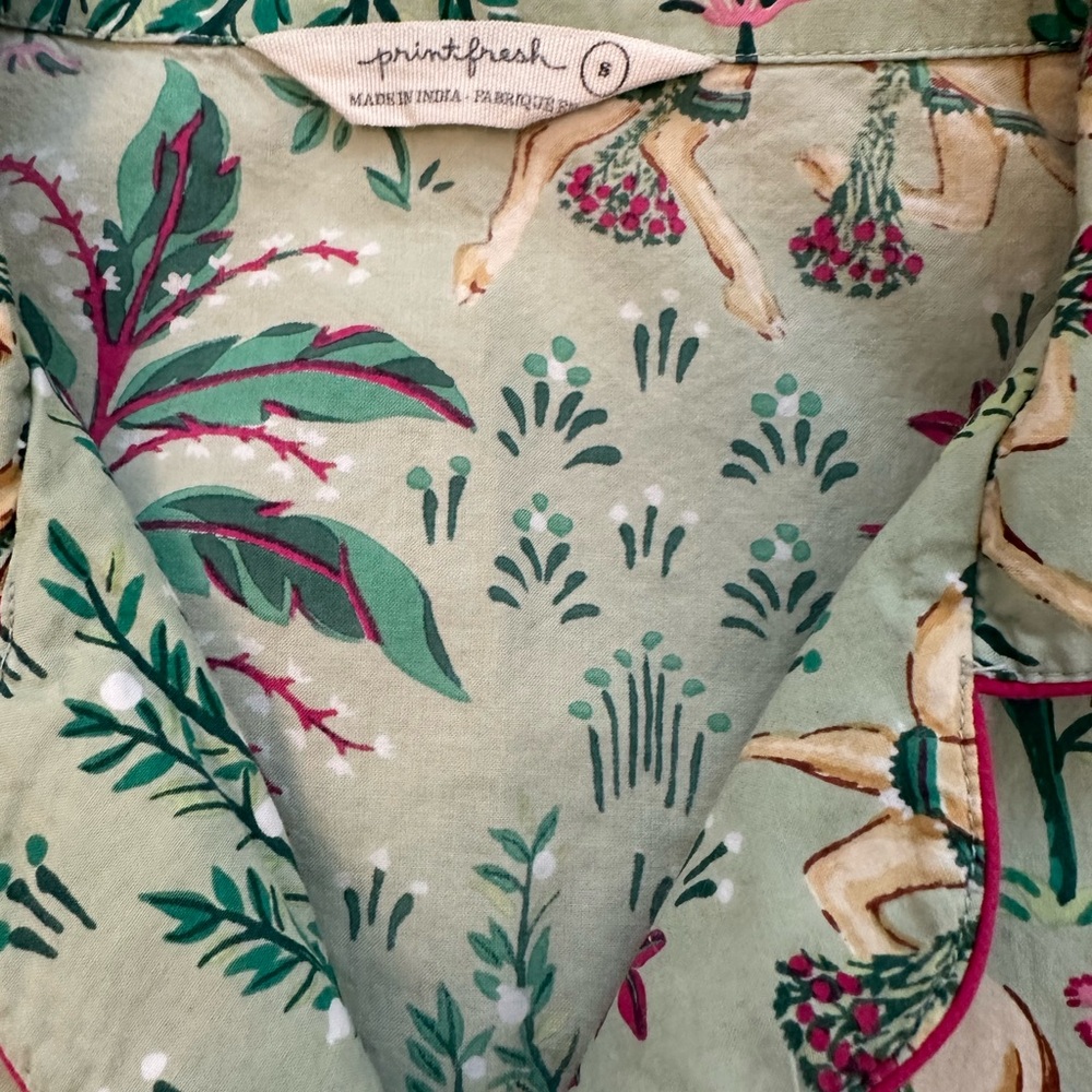 Printfresh 100% Organic Cotton Camel’s Courtyard Pajama Set - Picture 5 of 7